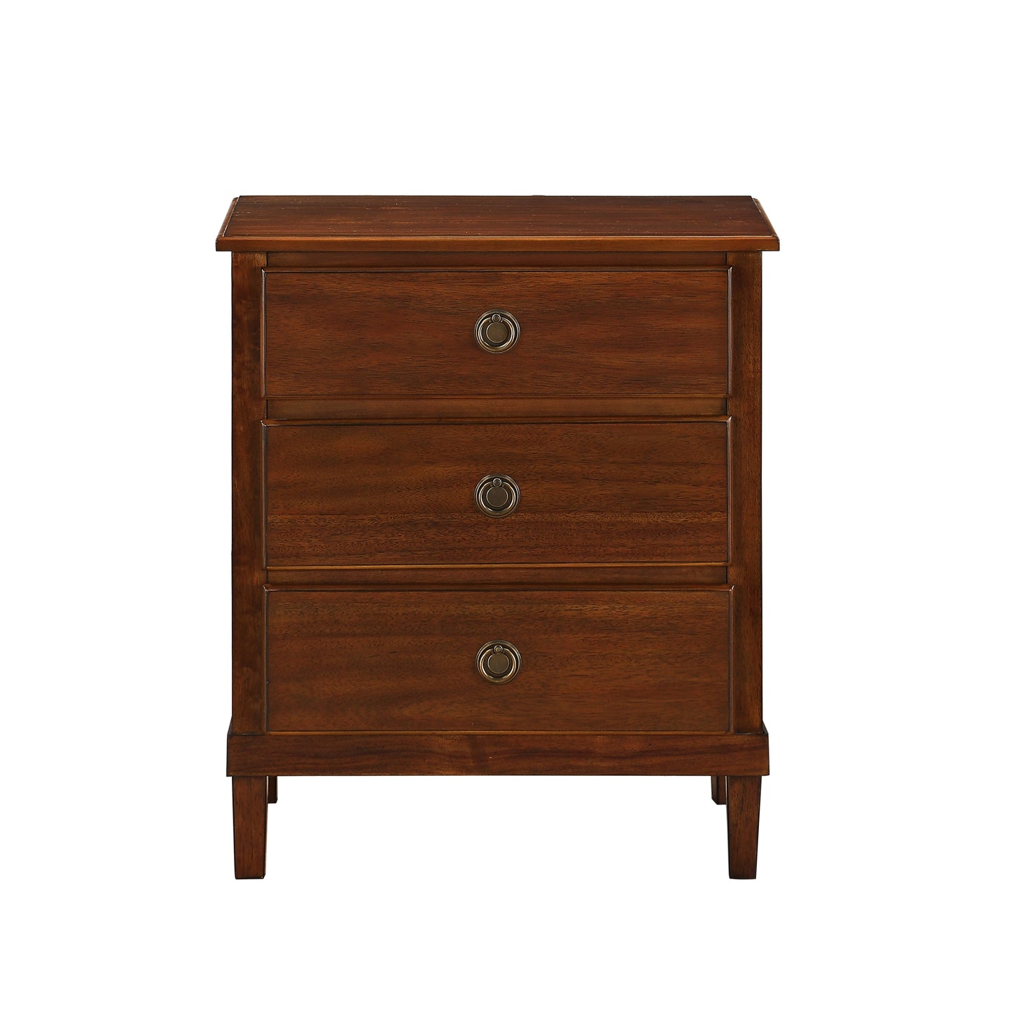 Cambridge Brown 3-Drawer Nightstand