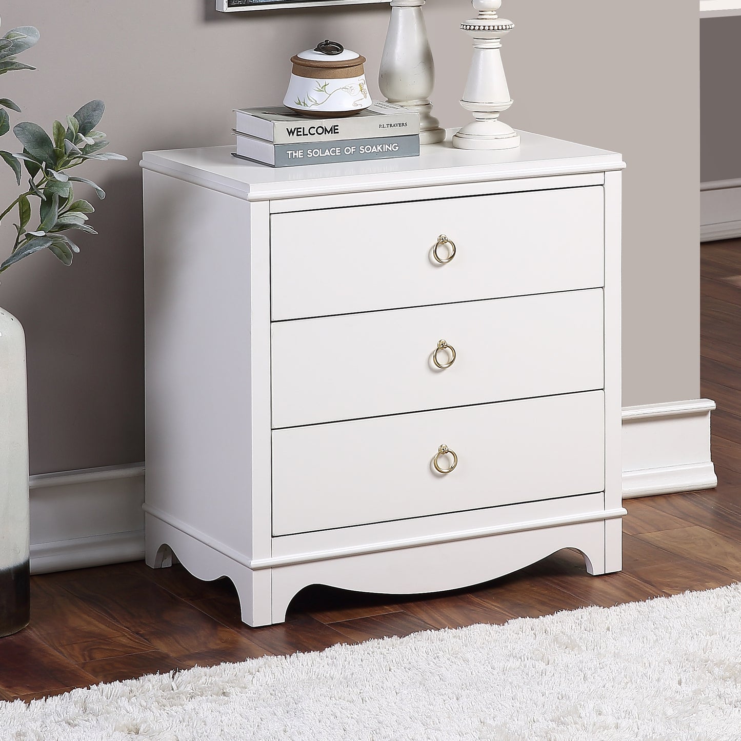 Laurel 3-drawer Nightstand