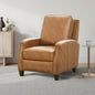 James Faux Leather Push Back Recliner