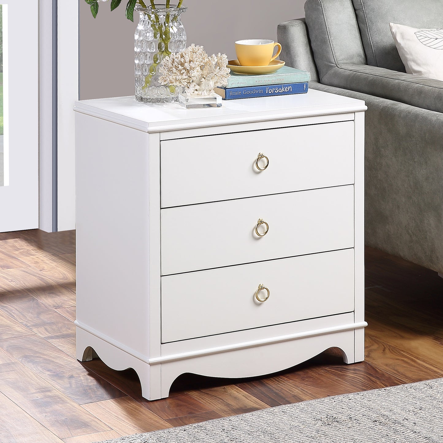 Laurel 3-drawer Nightstand