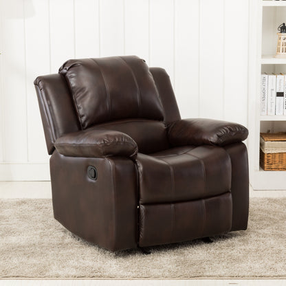 Clifton Faux Leather Glider Recliner