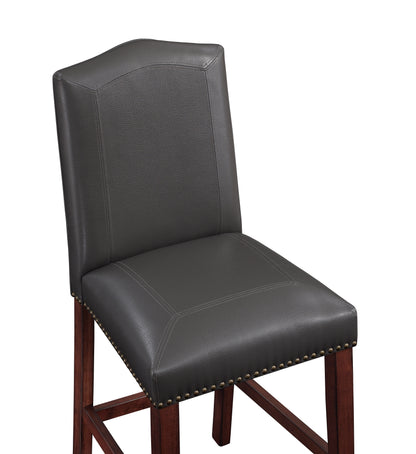 Carteret Gray Faux Leather Counter Stool