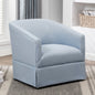 Elm Skirted Swivel Accent Chair