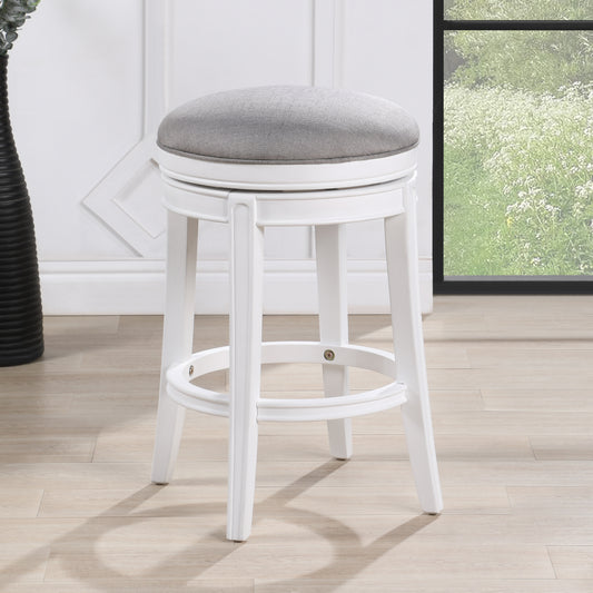 Laguna White Swivel Counter Stool