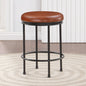 Montecarlo Caramel Faux Leather Backless Counter Height Stool