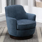 Reese Wood Base Swivel Accent Chair