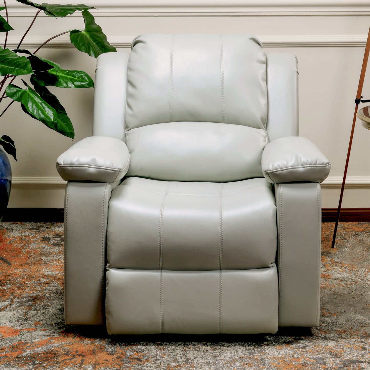 Clifton Faux Leather Glider Recliner