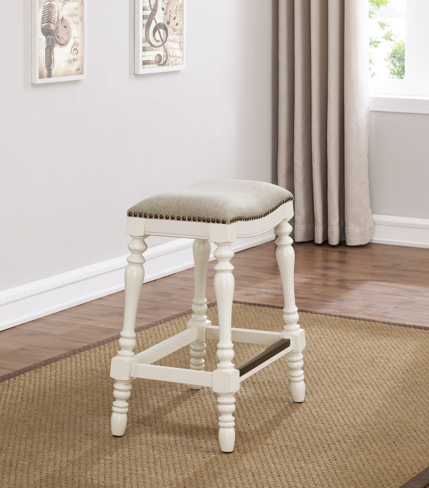 Hampton Saddle Seat Counter Stool