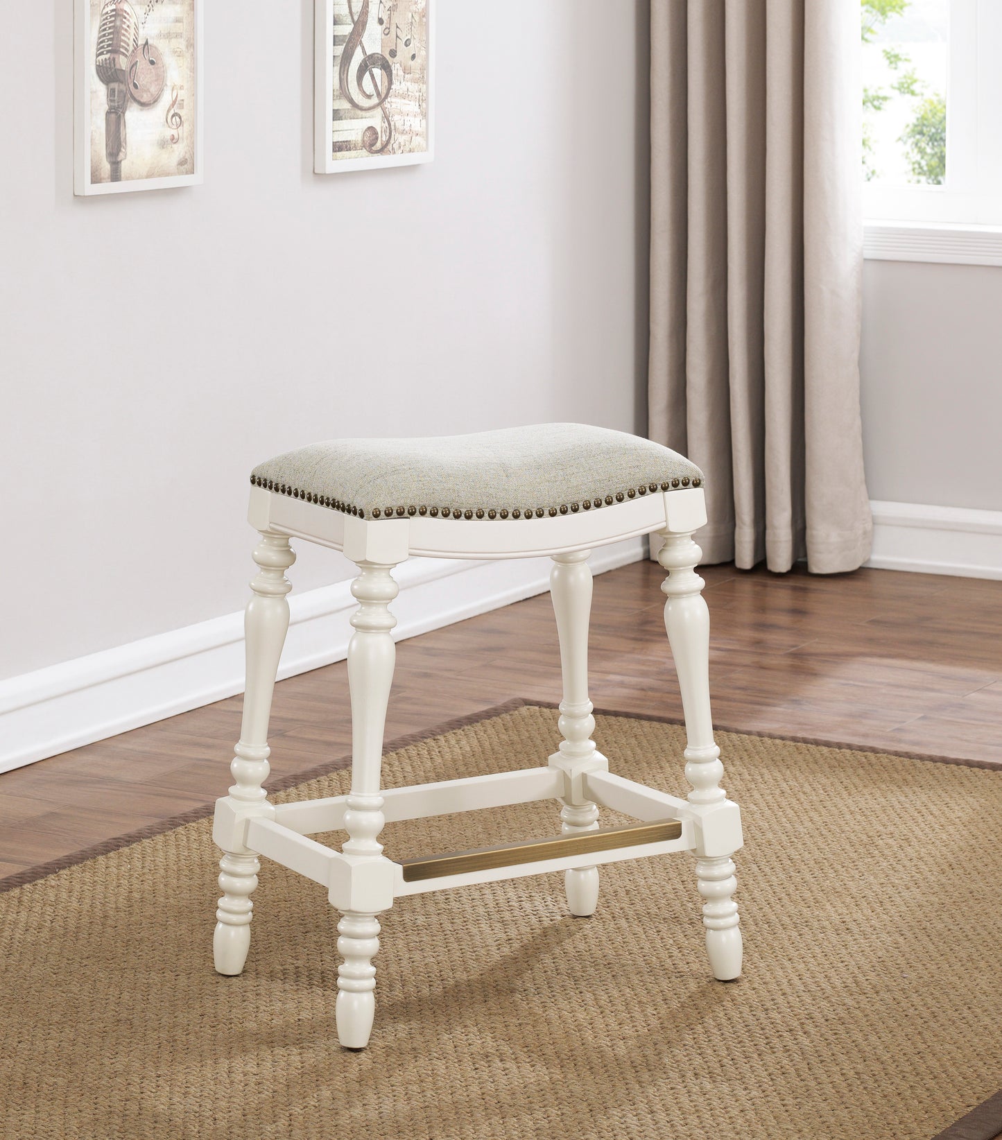 Hampton Saddle Seat Counter Stool