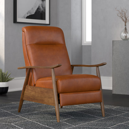 Solaris Wood Arm Push Back Recliner