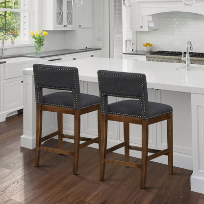 Rowell Grey Counter Stool