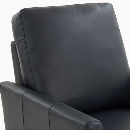 Penny Faux Leather Modern Push Back Recliner