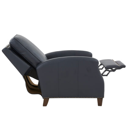 James Faux Leather Push Back Recliner