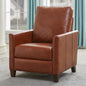 Penny Faux Leather Modern Push Back Recliner