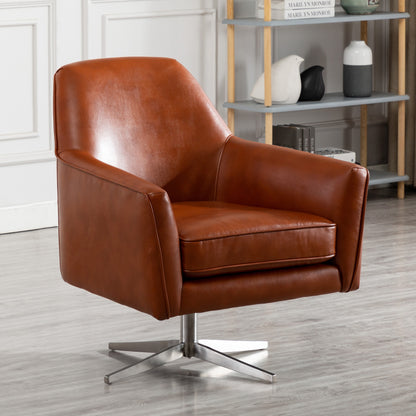 Phoenix Faux Leather Swivel Armchair