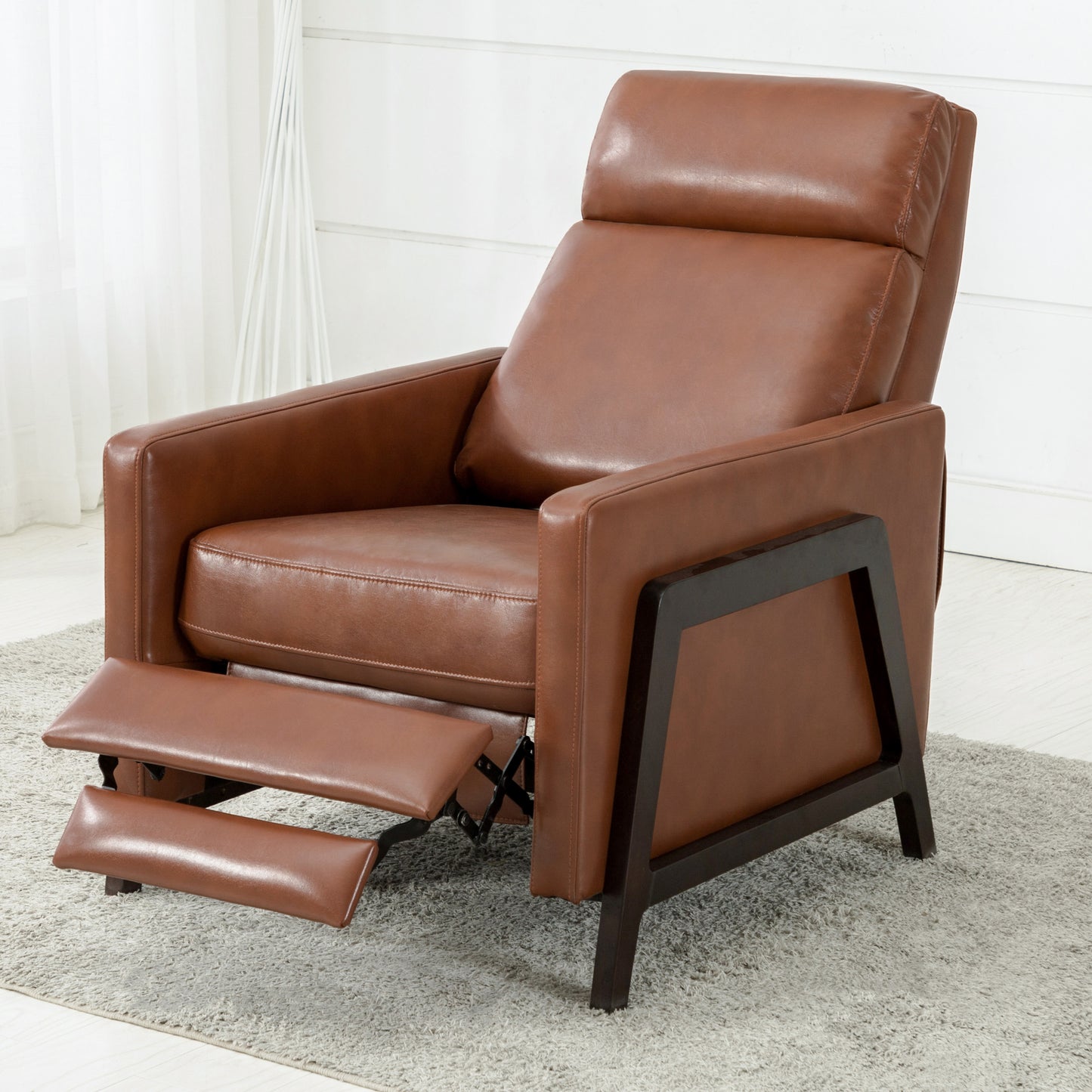 Maxton Faux Leather Push Back Recliner