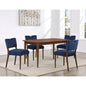 Bonito Rectangular Dining Set in Walnut Wood Finish