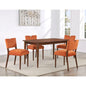 Bonito Rectangular Dining Set in Walnut Wood Finish