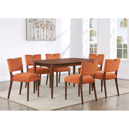 Bonito Rectangular Dining Set in Walnut Wood Finish