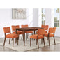 Bonito Rectangular Dining Set in Walnut Wood Finish